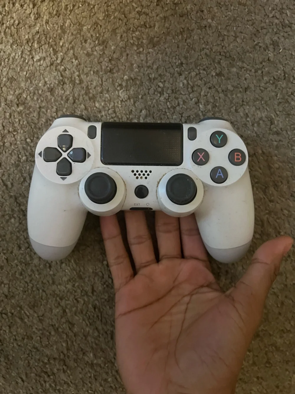 PLAYSTATION 4 Wireless Gaming Controller - White (Xbox Buttons)